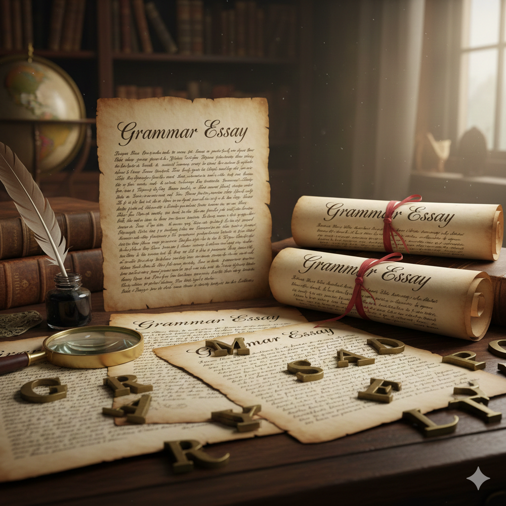 Catalogue Grammar , essay ,writing 